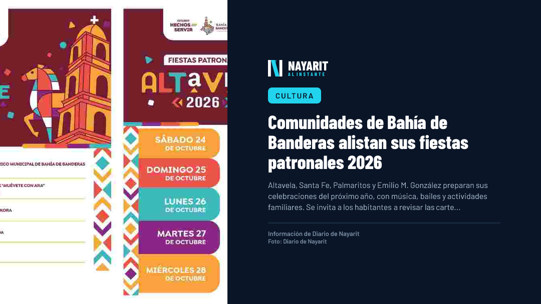Comunidades de Bahía de Banderas alistan sus fiestas patronales 2026